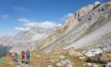 Trekking around Mount Confinale upper zebrù valley
