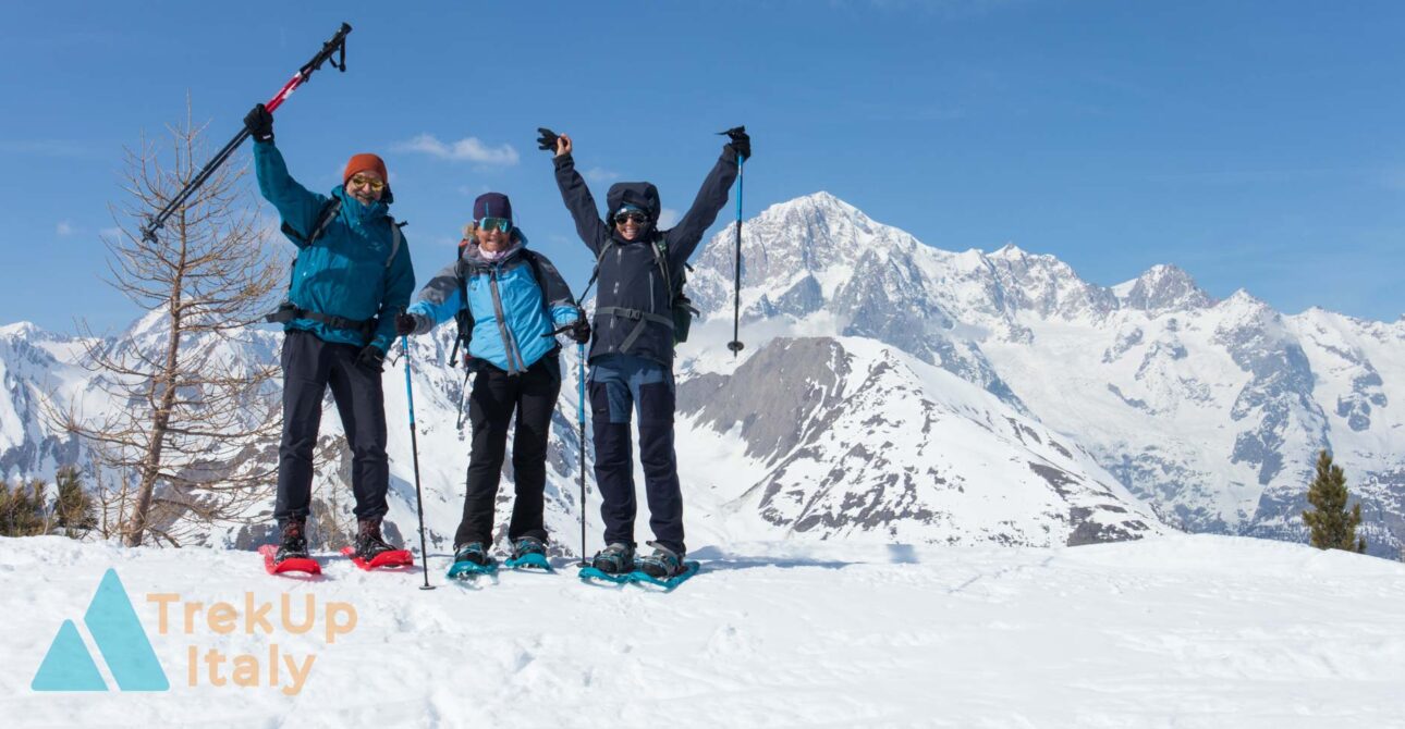 Aosta Valley Snowshoeing: 5-Day Tour of 4 Alpine Peaks