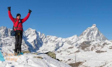happiness in front of Matterhorn