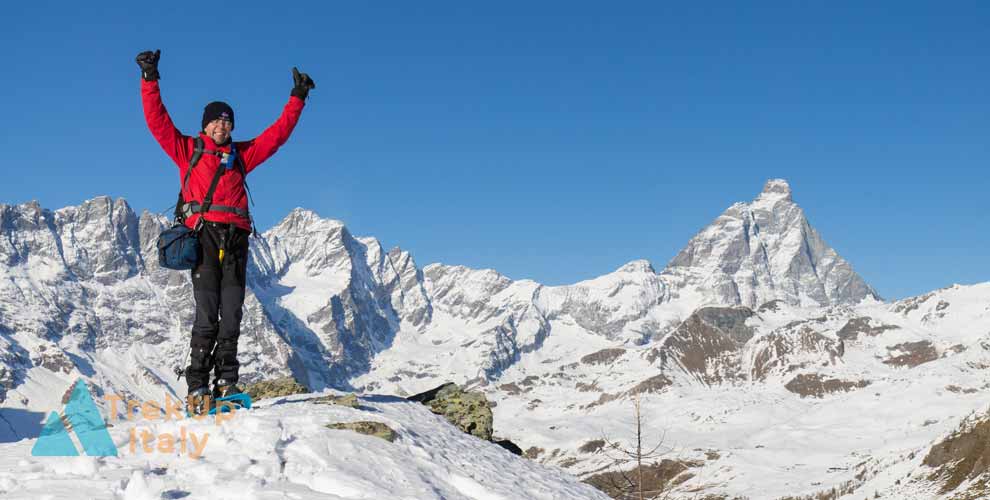 happiness in front of Matterhorn